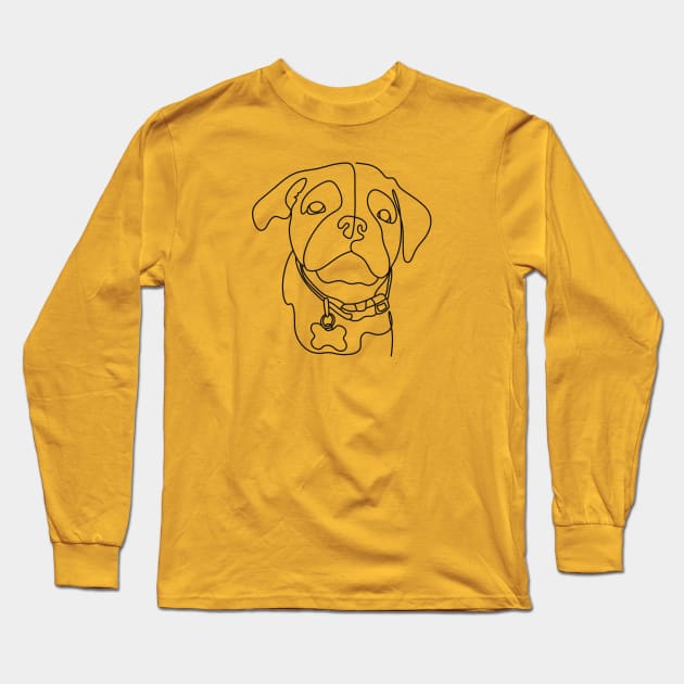 Bulldog puppy lovers Long Sleeve T-Shirt by Xatutik-Art
